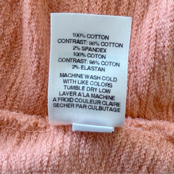 Anthropologie AMADI Sweater Francesca Mock Neck Peach - Picture 8 of 9